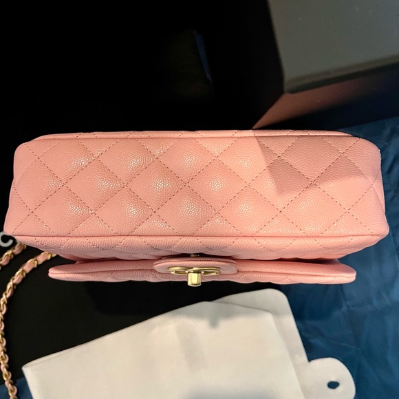 Chanel Mini Rectangular Flap Top Handle Caviar (Light Pink) - Picture 5 of 16